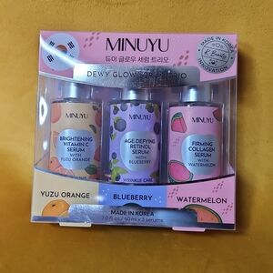 Korean MINUYU Dewy Glow Serum Trio